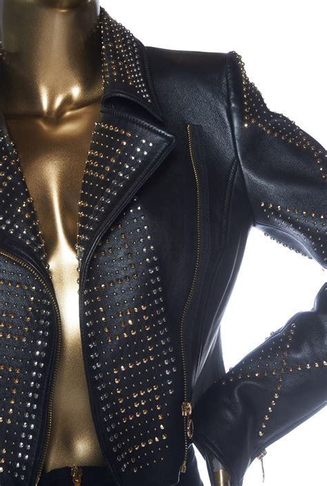 Versace X H&M Studded Leather Jacket 